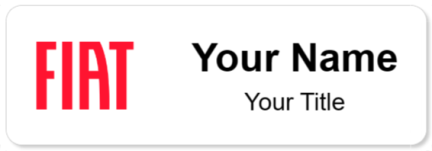 Custom name badges for Fiat USA