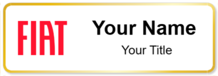 Custom name badges for Fiat Canada