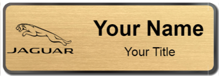 Custom name badges for Jaguar USA