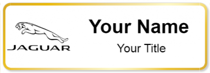 Custom name badges for Jaguar USA