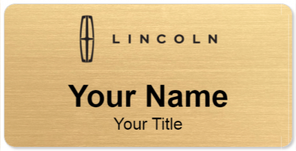 Custom name badges for Lincoln Canada