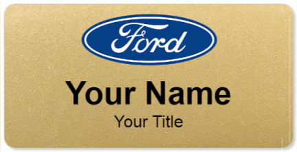Custom name badges for Ford USA