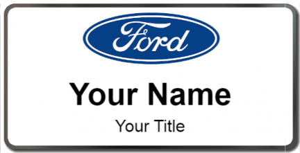 Custom name badges for Ford USA