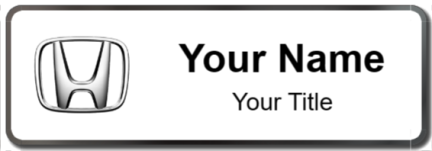 Custom name badges for Honda Canada