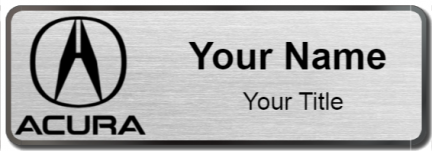 Custom name badges for Acura Canada