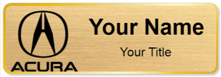 Custom name badges for Acura Canada