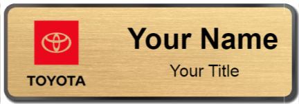 Custom name badges for Toyota USA