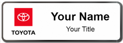 Custom name badges for Toyota USA