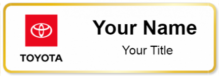 Custom name badges for Toyota USA