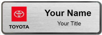 Custom name badges for Toyota Canada