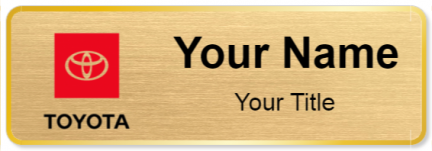 Custom name badges for Toyota Canada