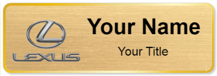 Custom name badges for Lexus USA