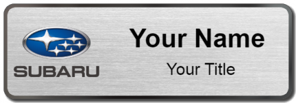 Custom name badges for Subaru USA