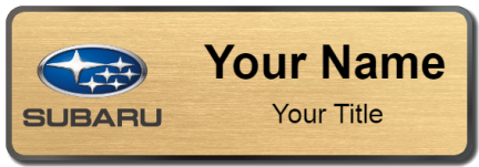 Custom name badges for Subaru USA