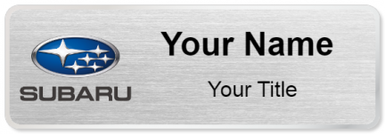 Custom name badges for Subaru USA