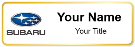 Custom name badges for Subaru Canada
