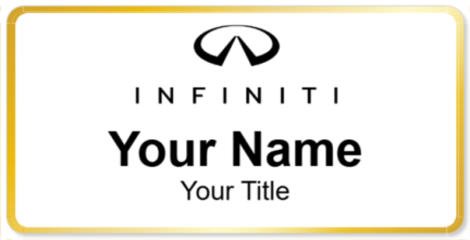 Custom name badges for Infiniti