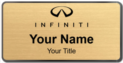 Custom name badges for Infiniti