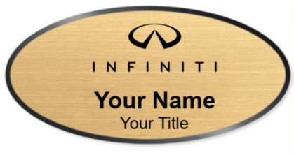 Custom name badges for Infiniti