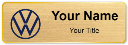 Custom name badges for Volkswagen USA