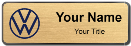Custom name badges for Volkswagen Canada