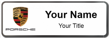 Custom name badges for Porsche USA