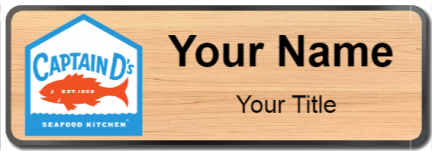 Custom name badges for Captain D