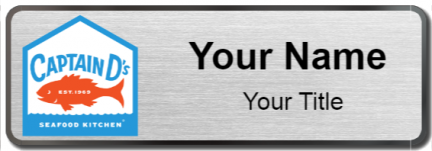 Custom name badges for Captain D