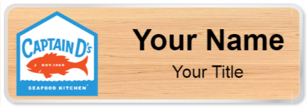 Custom name badges for Captain D