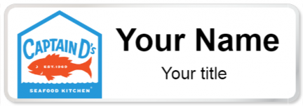 Custom name badges for Captain D