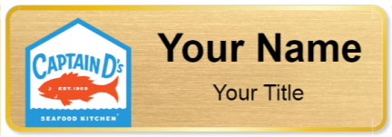 Custom name badges for Captain D