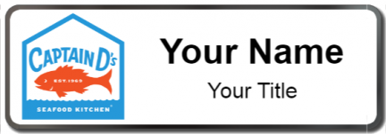 Custom name badges for Captain D