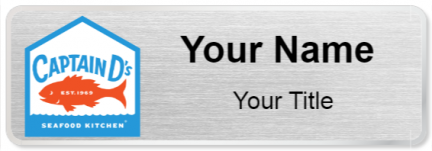 Custom name badges for Captain D