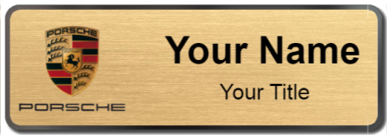 Custom name badges for Porsche Canada