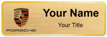 Custom name badges for Porsche Canada
