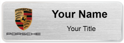 Custom name badges for Porsche Canada
