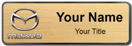 Custom name badges for Mazda USA