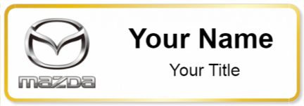 Custom name badges for Mazda Canada