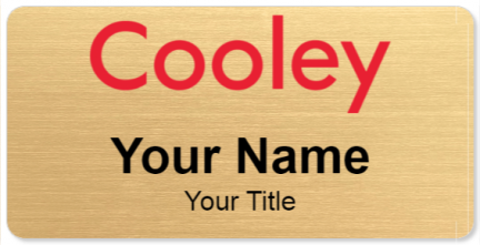 Custom name badges for Cooley