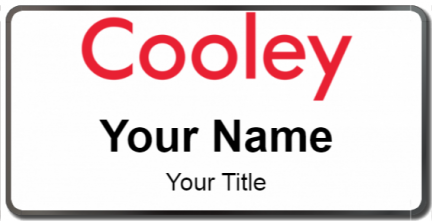 Custom name badges for Cooley