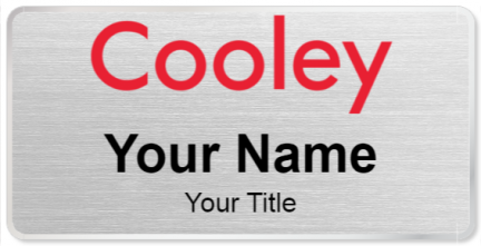 Custom name badges for Cooley