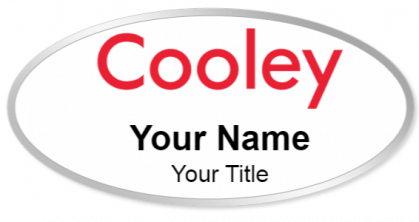 Custom name badges for Cooley