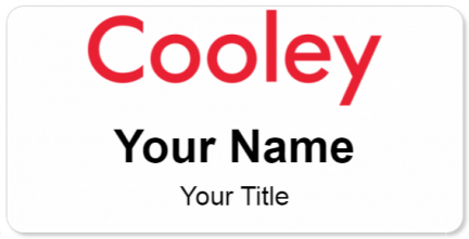 Custom name badges for Cooley