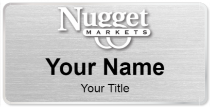 Custom name badges for Nugget Market