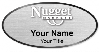 Custom name badges for Nugget Market
