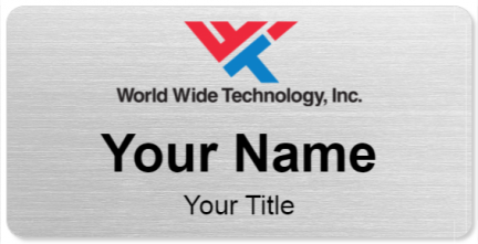 Custom name badges for World Wide Technology
