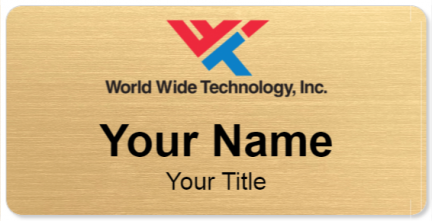 Custom name badges for World Wide Technology