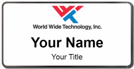 Custom name badges for World Wide Technology