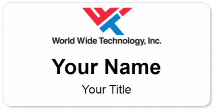 Custom name badges for World Wide Technology
