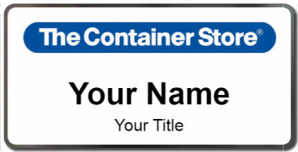 Custom name badges for The Container Store